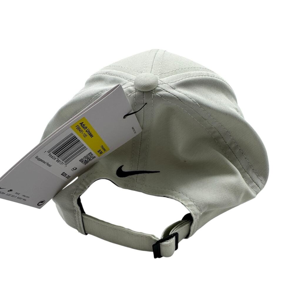 NWT NIKE Dri-Fit Club Cap Beige Adjustable Hat Unisex Adult Small Medium - Picture 4 of 8